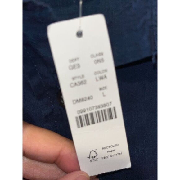 NWT J.Crew Navy Button-Down Tunic Dress  Lightweight Cotton Relaxed Fit Women's - Picture 4 of 13